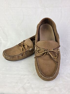 Polo Ralph Lauren Wyndings Mens Driving Moccasin Loafer Brown Leather Size 11D